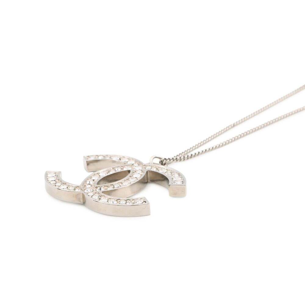 CHANEL Silver Logo Necklace - Picture 2 of 12